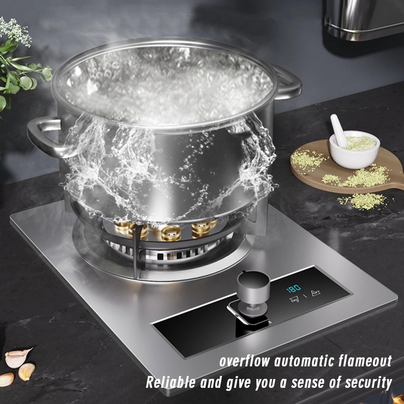 Amazon.com: BXKCFYBSQ Gas Stove 1 Burner, 7.2KW 9-Cavity